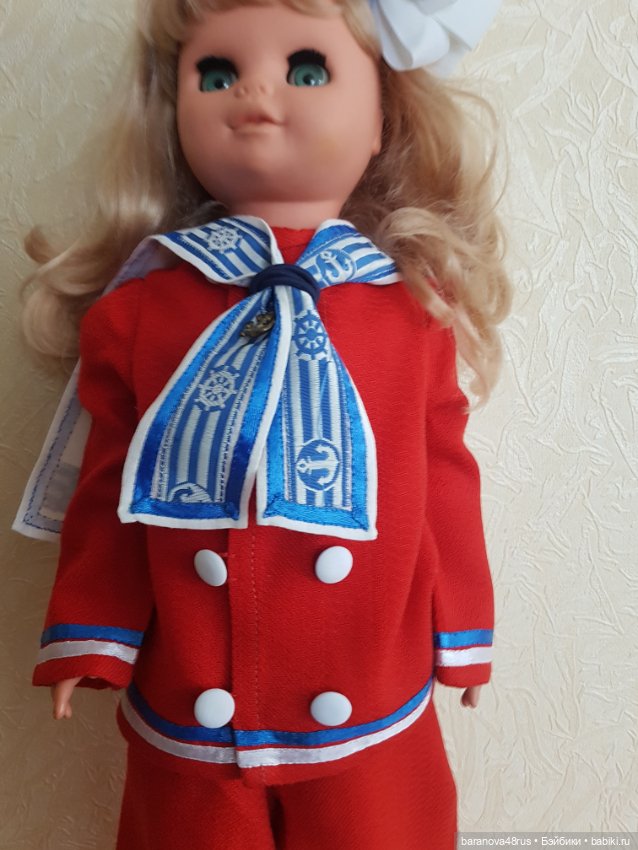 Брючный костюм в морском стиле для любых куколок (фото 4)