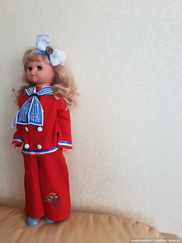 Брючный костюм в морском стиле для любых куколок (фото 2)