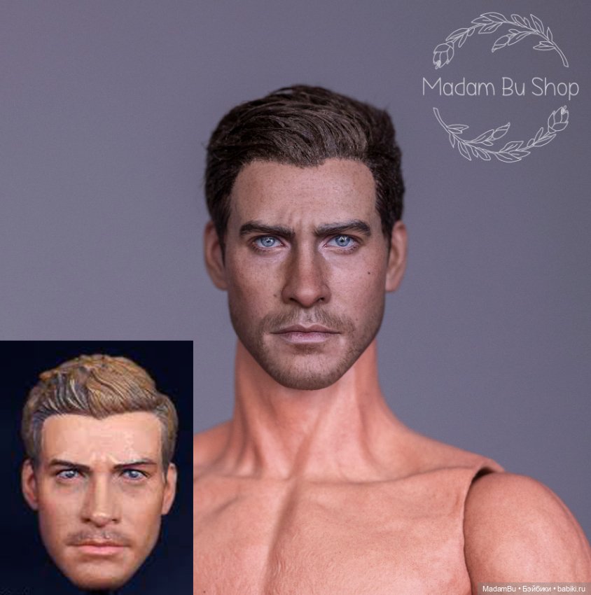 ООАК экшн-голова Джейка Джилленхола Hot toys (фото 3)