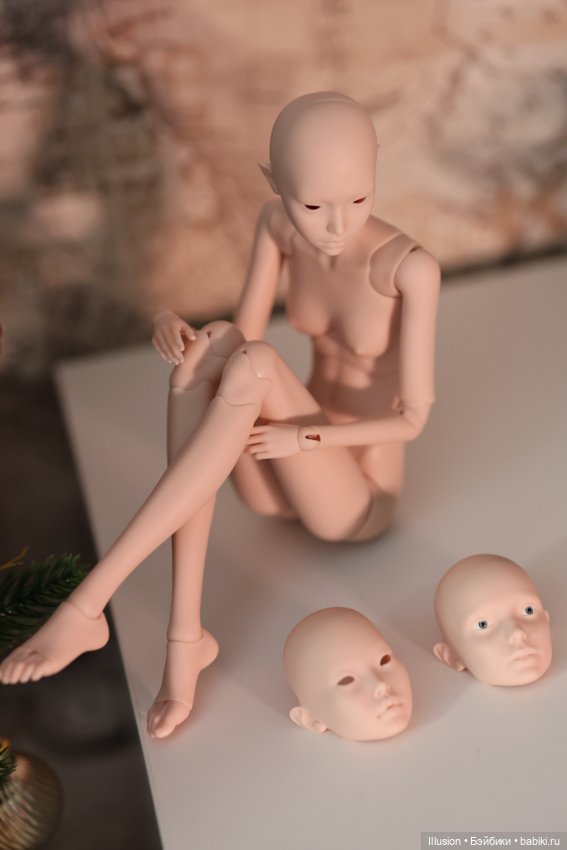 Авторская кукла bjd Calypso Tales 1/4 с тремя лицами (фото 2)