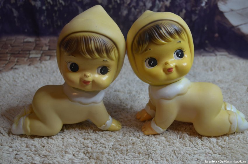 Резиновые малышки близнецы из 60-х (фото 8)
