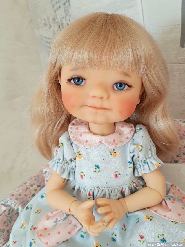 Красивый парик для Dumplings Meadow dolls от Александры Шпаковской (фото 5)