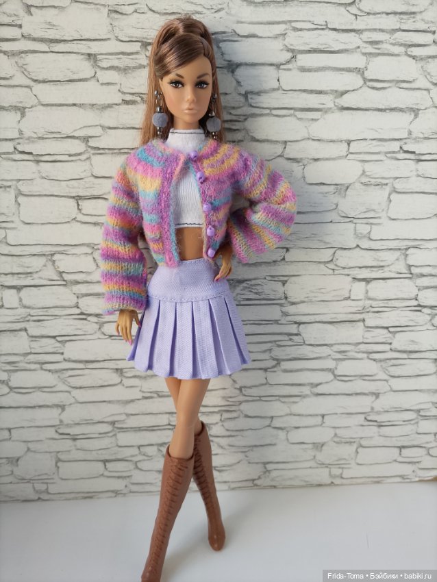 Одежда на Барби Поппи Интегрити кардиган джемпер (фото 2)