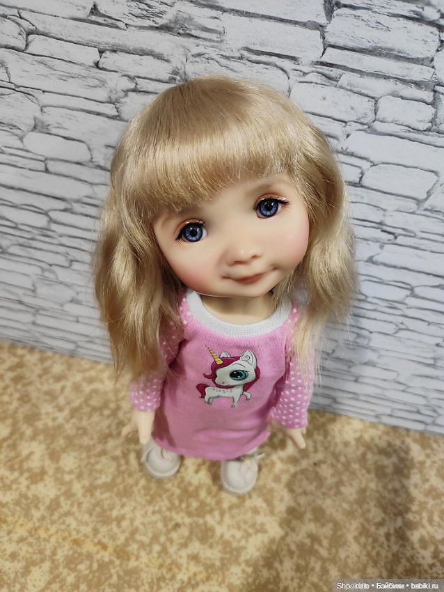 Красивый парик для Dumplings Meadow dolls от Александры Шпаковской