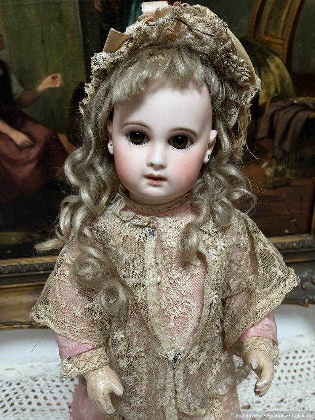 Антикварная кукла Жюмо эпохи Премьер рост 40 см Jumeau 6 EJ (фото 3)