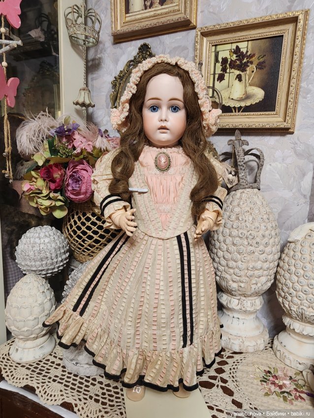 Редкая ранняя антикварная кукла Кестнер лонг фейс (фото 5)