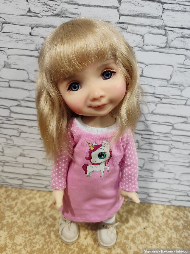 Красивый парик для Dumplings Meadow dolls от Александры Шпаковской (фото 3)