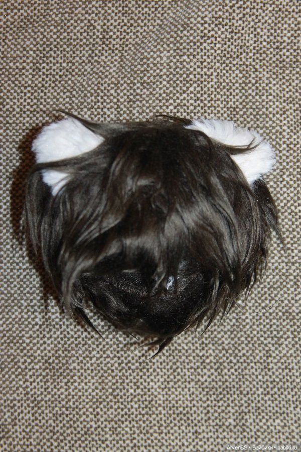 Меховые парики с ушками и без на 7-8, 8-9 дюймов (фото 2)