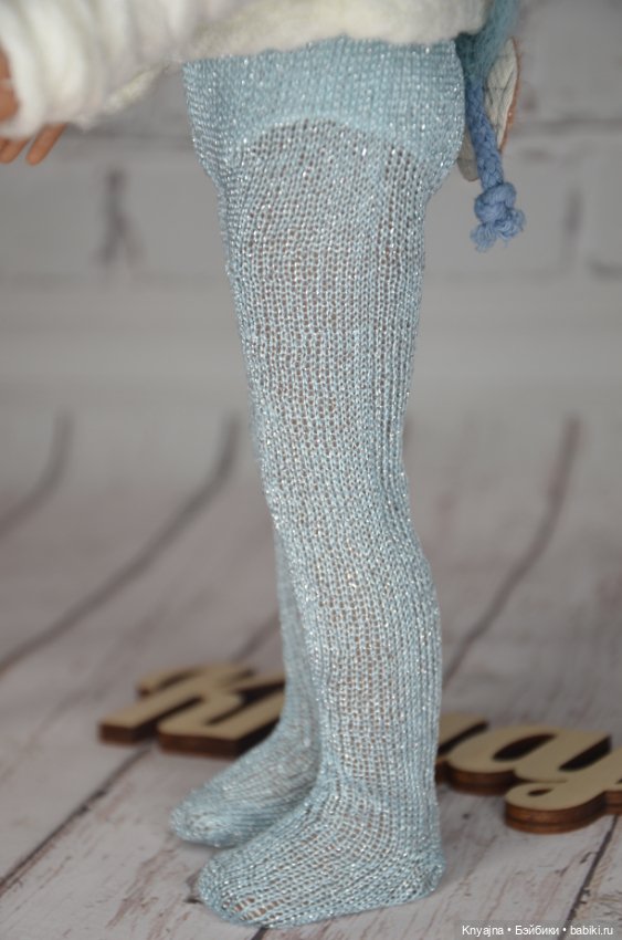 Редкие фирменные колготы Паола Рейна голубые (фото 2)