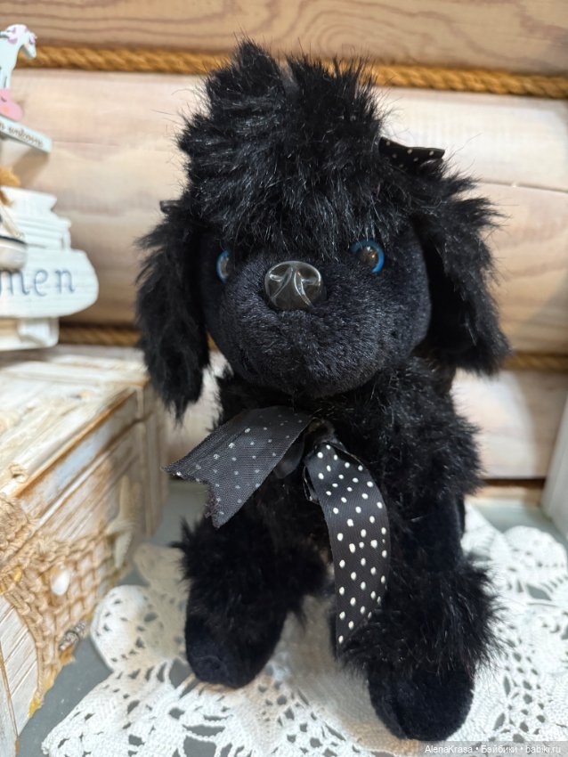 Пудель черный мягкая игрушка (фото 2)