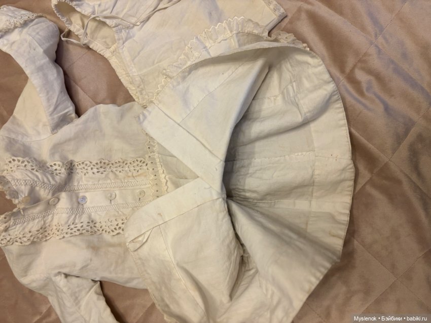 Антикварное платье для куклы (фото 4)