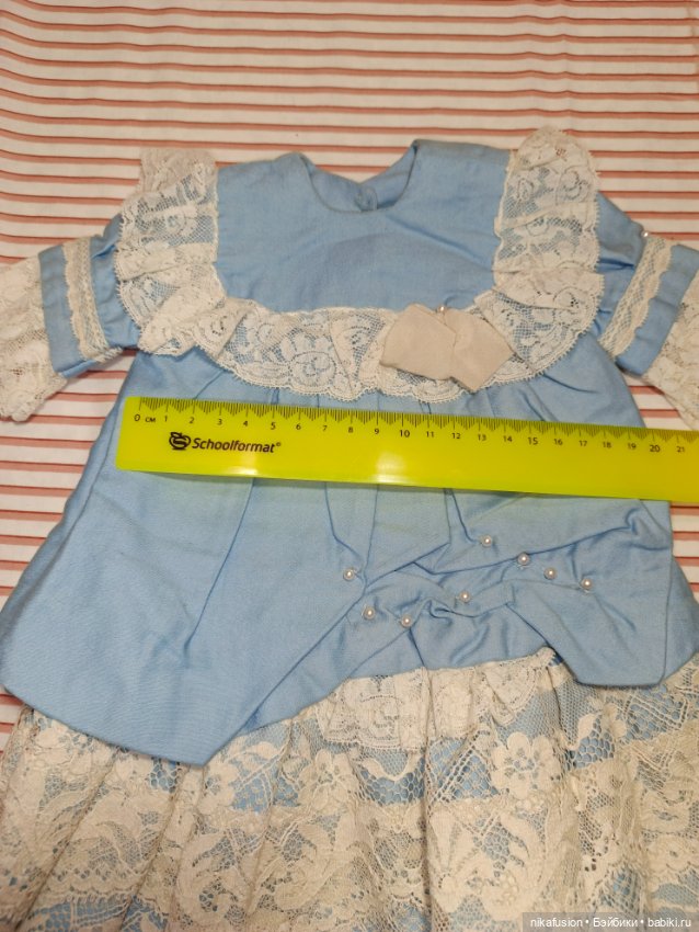 Платье на старинную куклу ростом 55 см (фото 6)