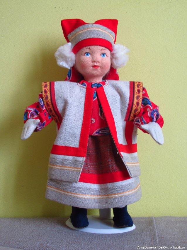 Кукла "Рязаночка". Реплика артельной куклы СССР