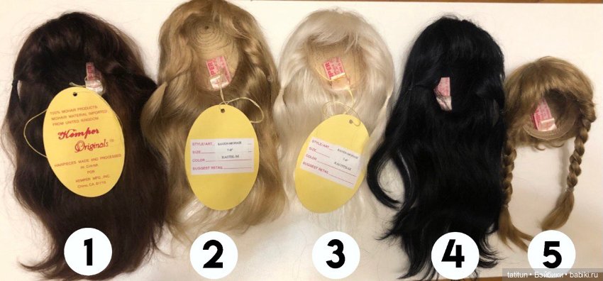 Парики Kemper 7-8 мохер — Парики для BJD