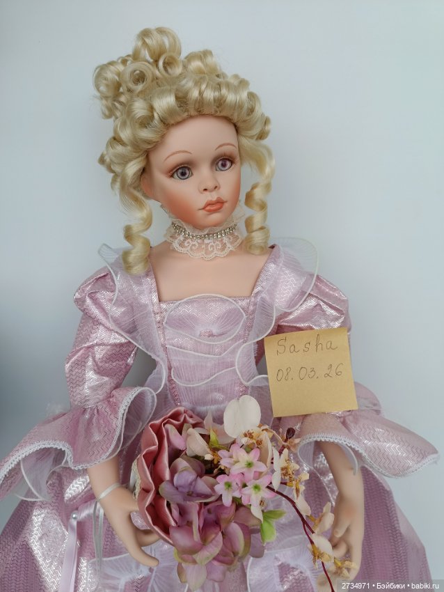 Кукла фарфоровая коллекционная (фото 5)