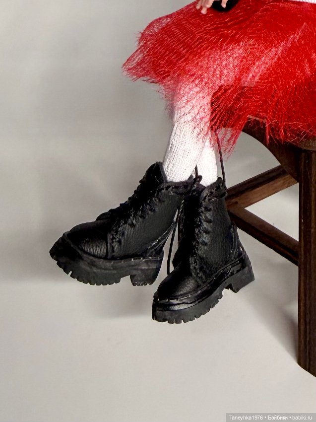 Ботинки для куклы БЖД Ажур Натальи Петровой (фото 4)
