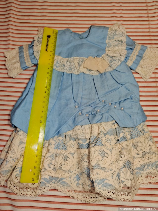 Платье на старинную куклу ростом 55 см (фото 7)