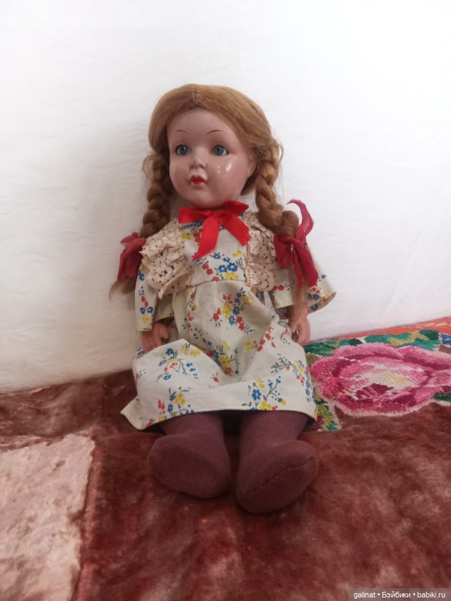 Старинная немецкая композитная кукла (фото 2)