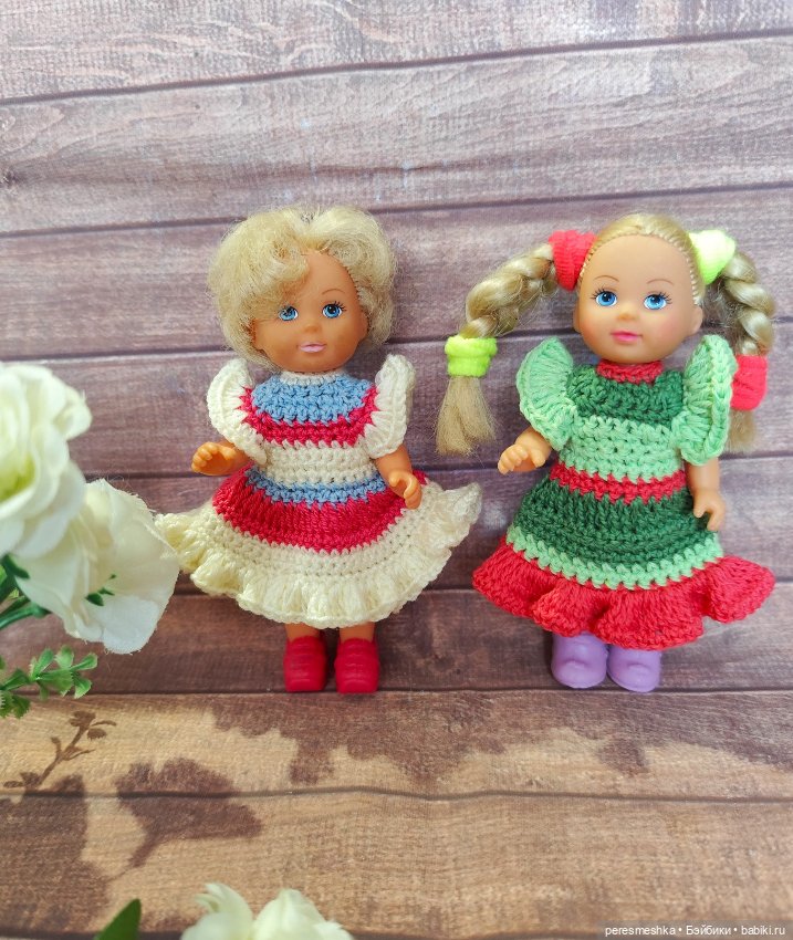 20 платьев для малявок 11-12 см (Эви, Ob11, мини-баболи и др) (фото 7)