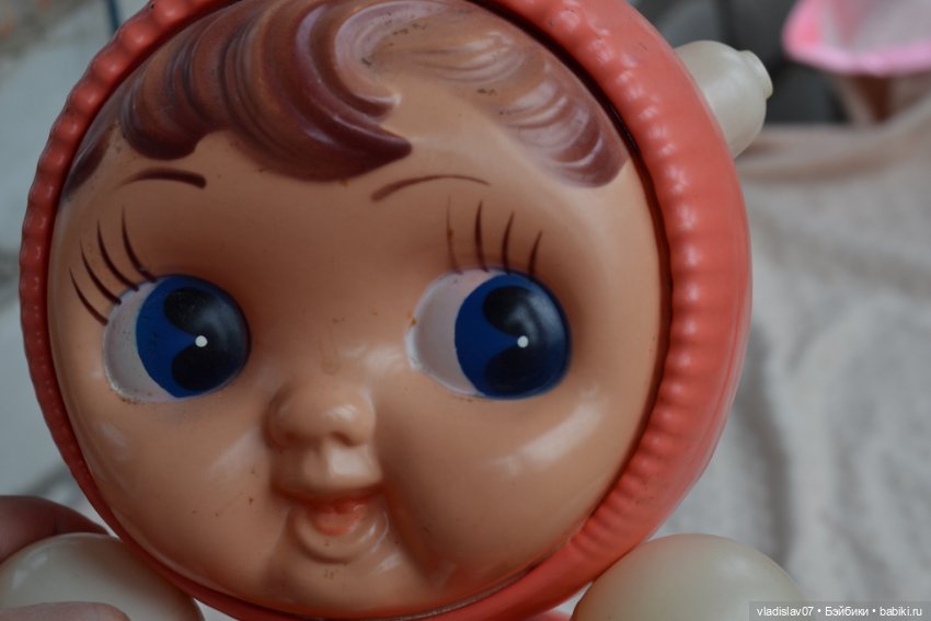 Винтажная большая неваляшка (фото 3)