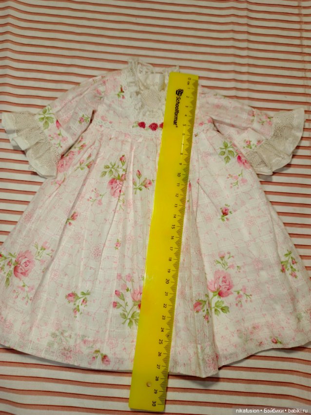 Платье на антикварную или винтажную куклу рост 40 см (фото 7)