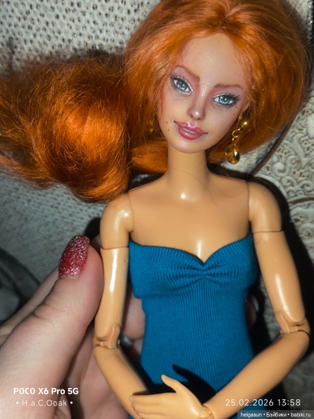 Ооак Кукла барби бмр Милли bmr 1959 высокое тело barbie (фото 4)