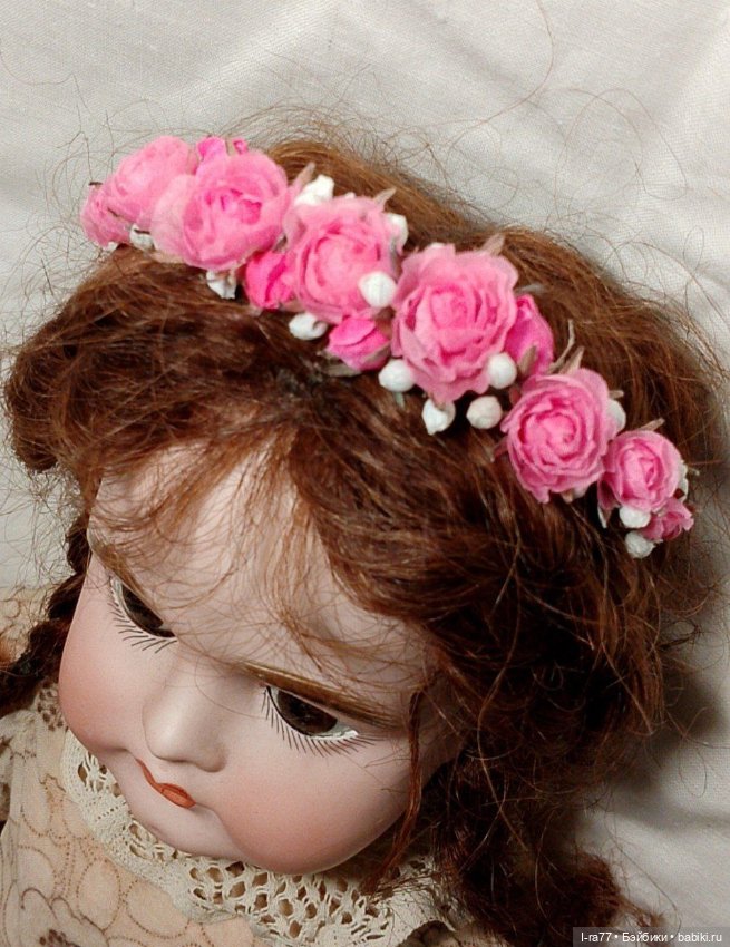 Ободки из шелка для куклы ОГ 23-25см (фото 3)