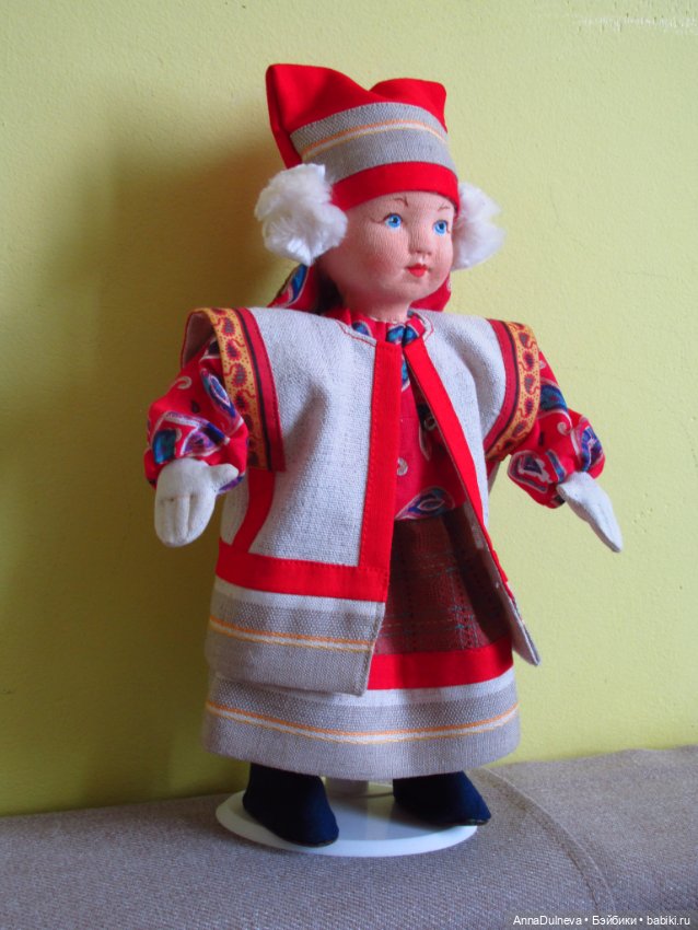 Кукла "Рязаночка". Реплика артельной куклы СССР (фото 2)