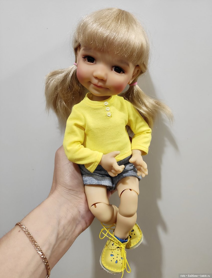 Красивый парик для Dumplings Meadow dolls от Александры Шпаковской (фото 6)