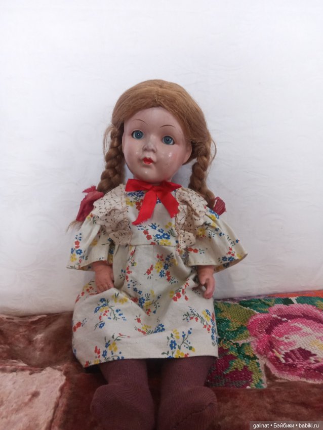 Старинная немецкая композитная кукла (фото 3)