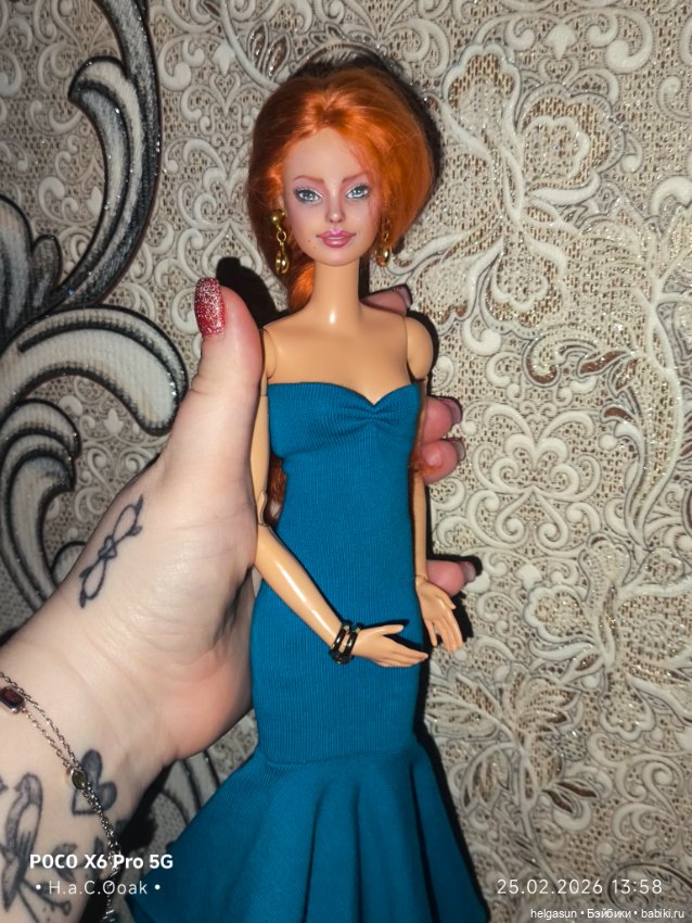 Ооак Кукла барби бмр Милли bmr 1959 высокое тело barbie (фото 3)