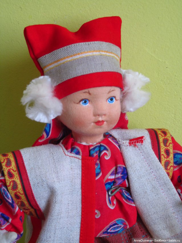 Кукла "Рязаночка". Реплика артельной куклы СССР (фото 4)