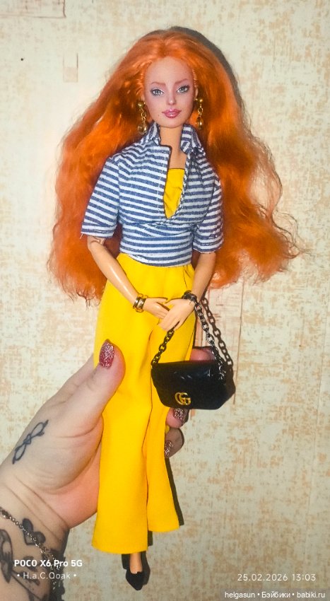 Ооак Кукла барби бмр Милли bmr 1959 высокое тело barbie (фото 5)