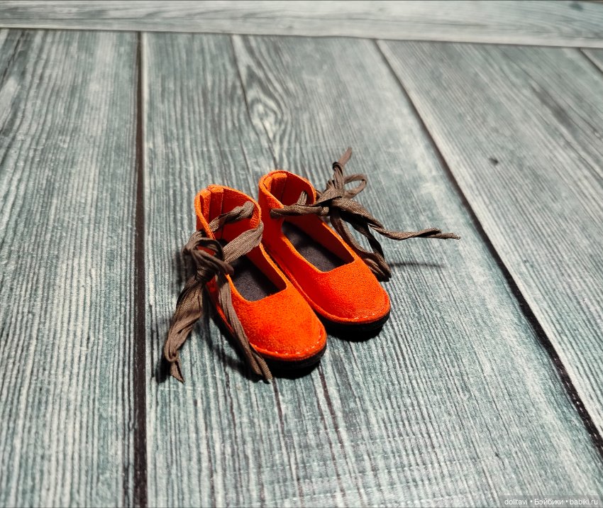 Балетки морковные 4,3*1,6см (фото 2)