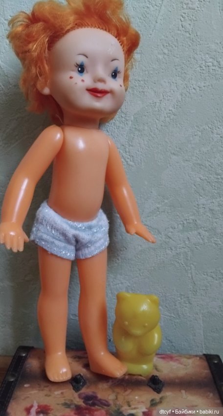 Кукла клоун с игрушкой — Винтажные куклы и игрушки детства (фото 2)