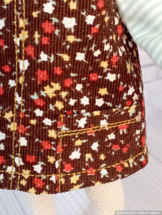 Сарафан, кофта, шапка, сумочка для кукол Паола Рейна 32-34 смсм (фото 2)