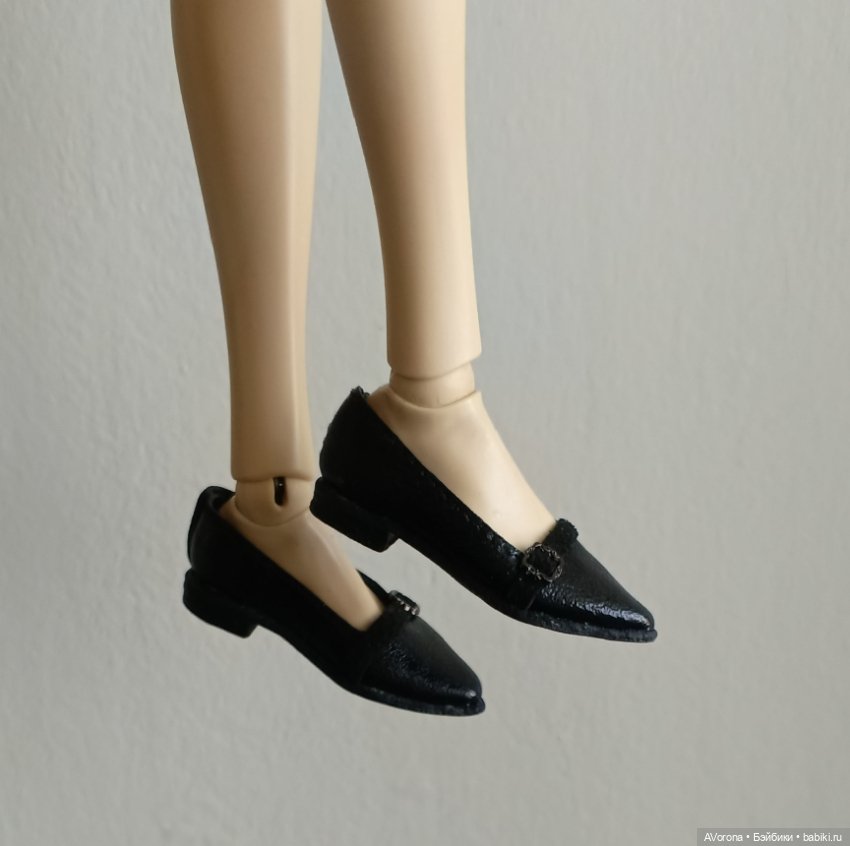 Туфли лодочки из натуральной кожи и замши, полностью чёрные