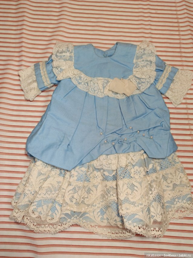 Платье на старинную куклу ростом 55 см (фото 5)