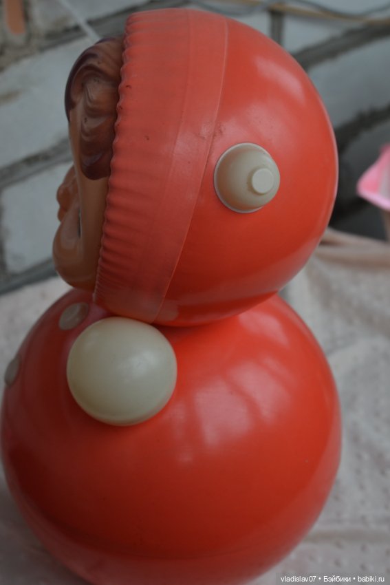 Винтажная большая неваляшка (фото 9)