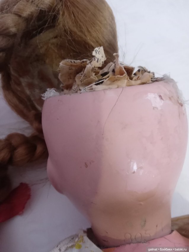 Старинная немецкая композитная кукла