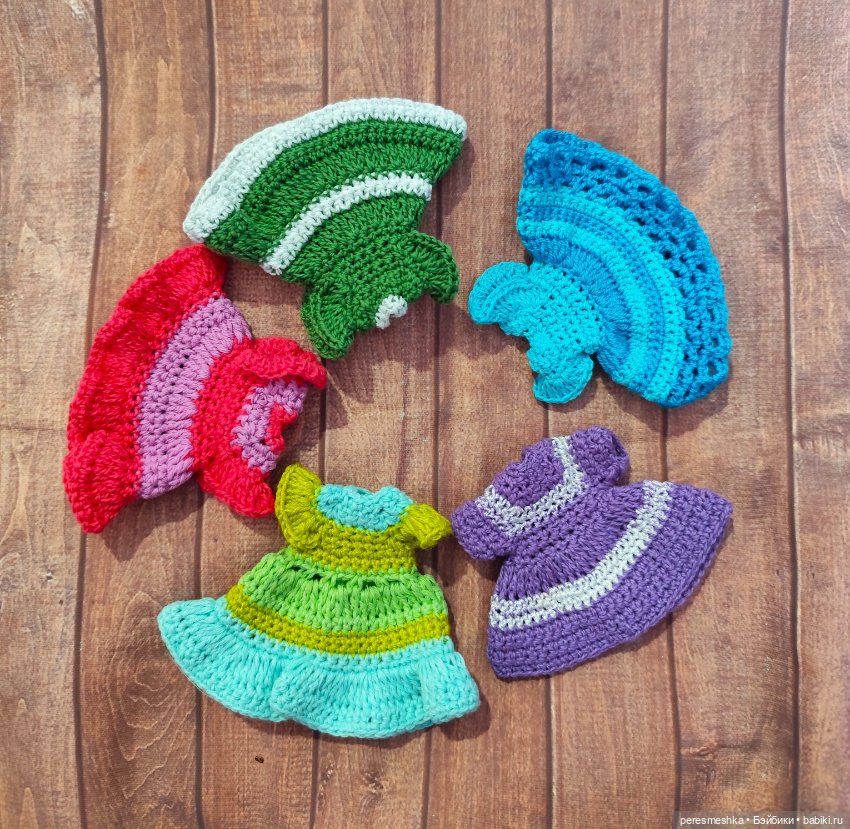 20 платьев для малявок 11-12 см (Эви, Ob11, мини-баболи и др)