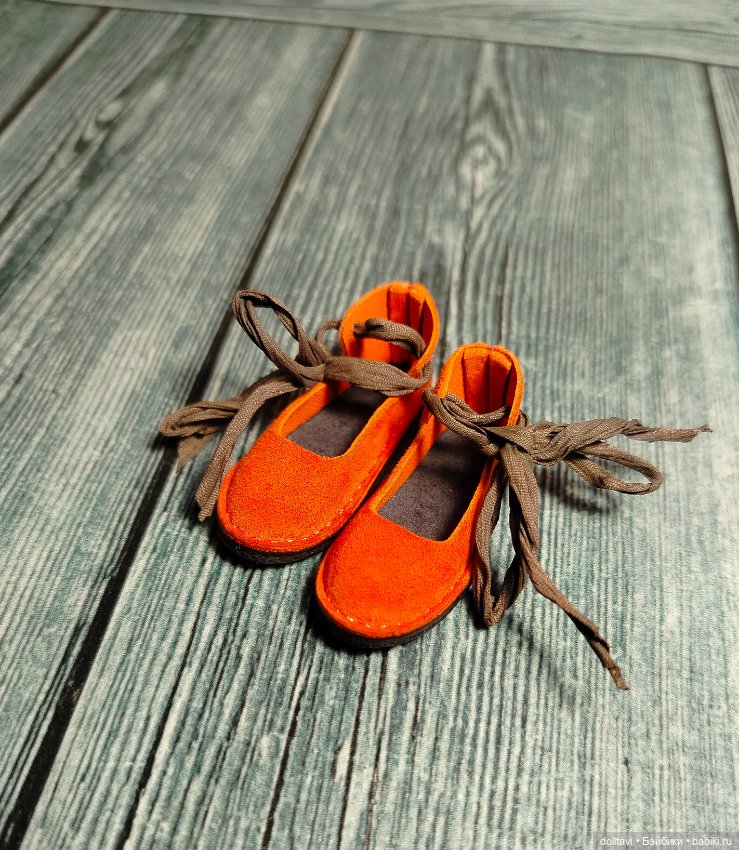 Балетки морковные 4,3*1,6см