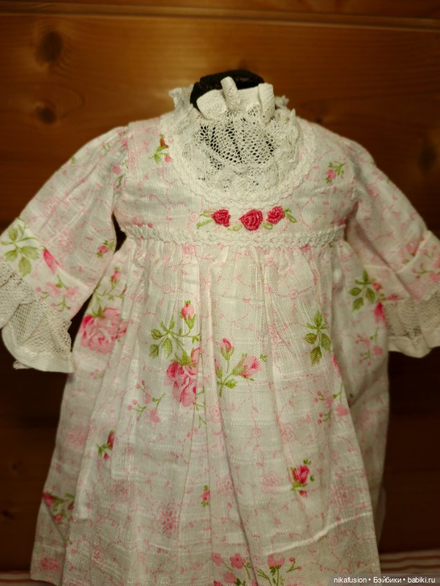 Платье на антикварную или винтажную куклу рост 40 см (фото 3)