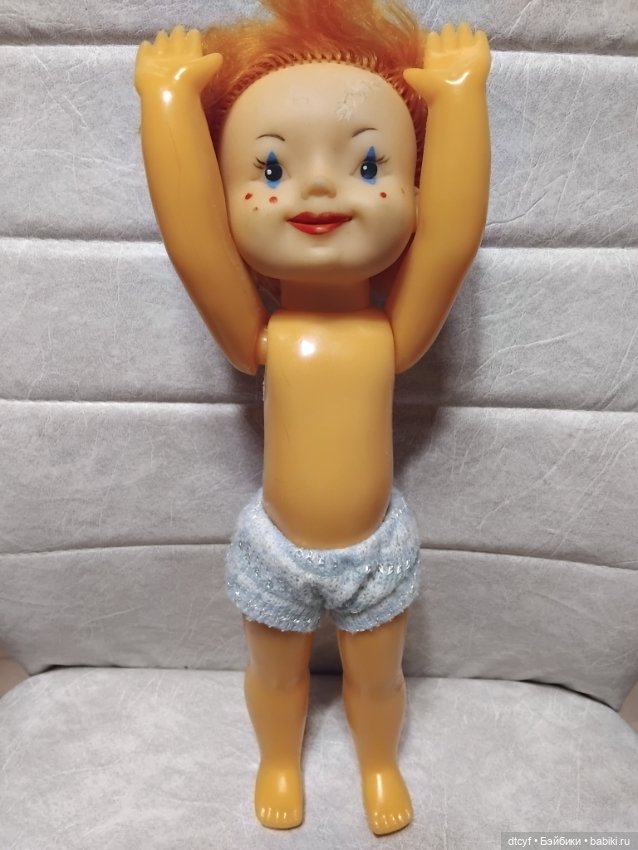 Кукла клоун с игрушкой — Винтажные куклы и игрушки детства (фото 3)