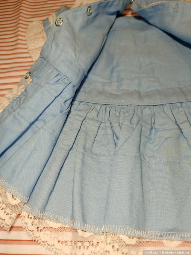 Платье на старинную куклу ростом 55 см (фото 8)