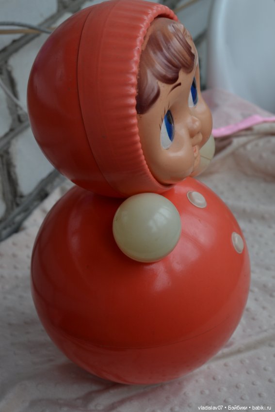 Винтажная большая неваляшка (фото 8)