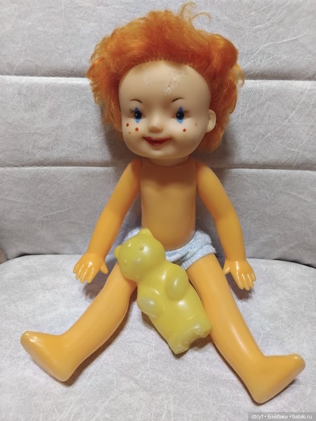 Кукла клоун с игрушкой — Винтажные куклы и игрушки детства (фото 5)