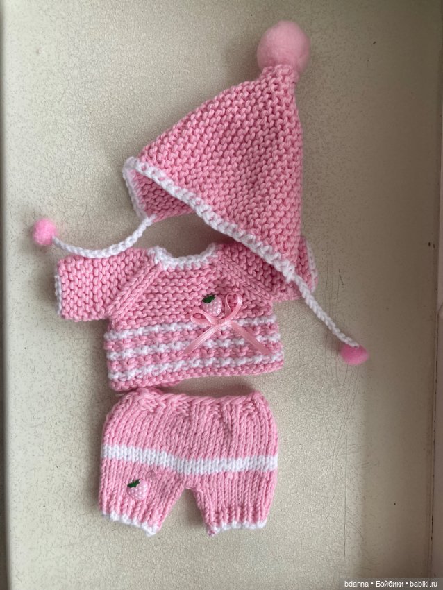 Вязанные комплекты на пупсов