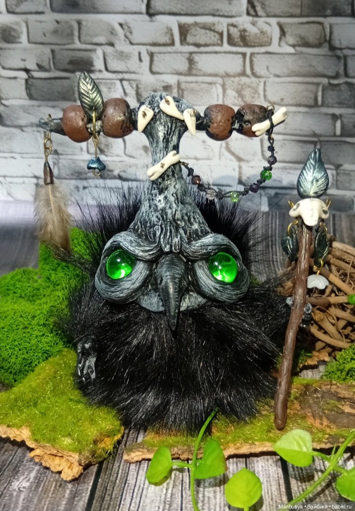 Ворон-шаман — Авторские игрушки (фото 2)