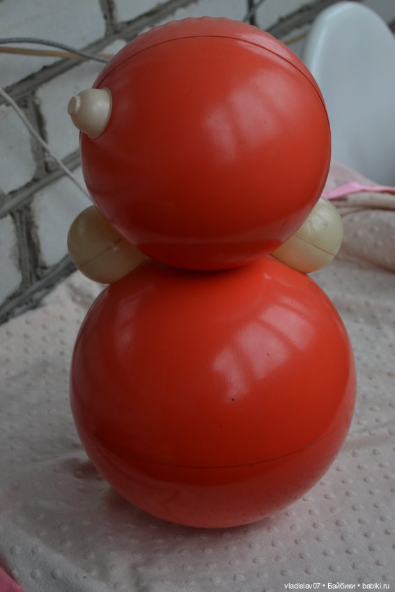 Винтажная большая неваляшка (фото 5)
